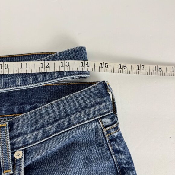 AGOLDE NEW Broken Jean Medium Wash Straight Leg Button Fly Size 26 Designer - Picture 12 of 14